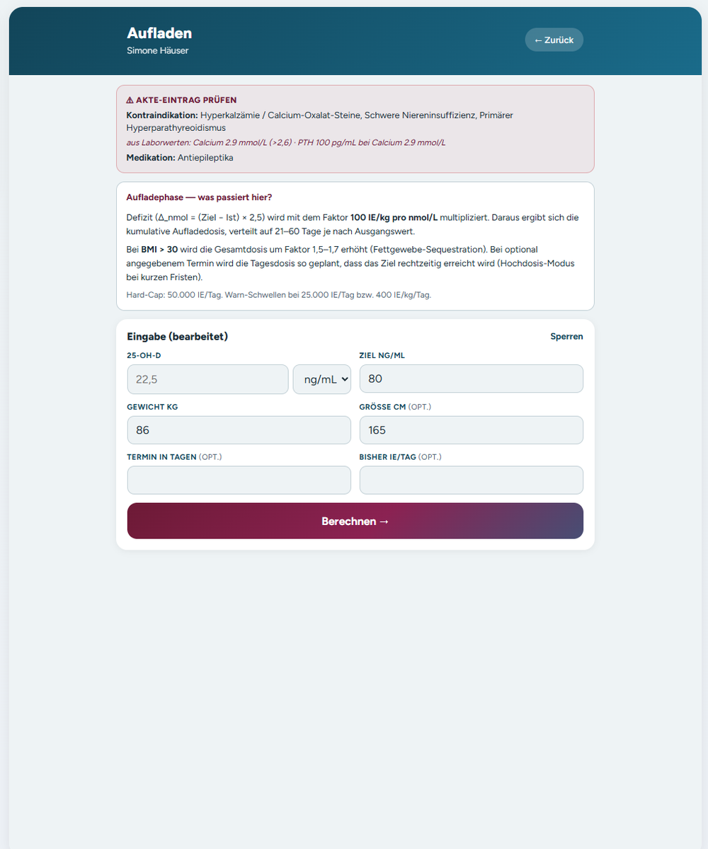 Kontraindikations-Check aus Laborwerten und Medikation